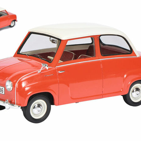 Schuco GOGGOMOBIL 1955 RED W/WHITE ROOF 1:18