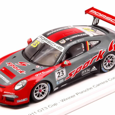 Spark Model PORSCHE 911 GT3 N.23 WINNER CARRERA CUP JAPAN FUJI 2017 P.HAMPRECHT 1:43