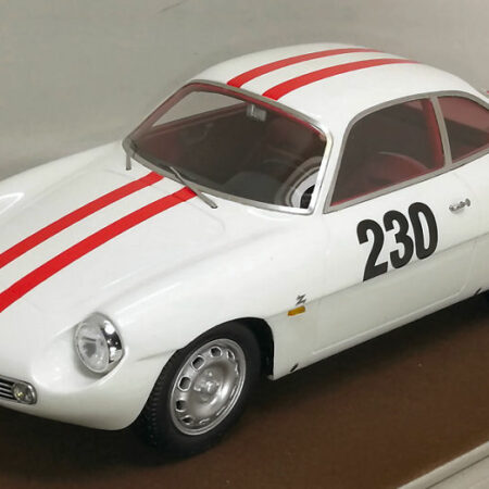 Tecnomodel ALFA ROMEO GIULIETTA SZ N.230 FRIBURGO-SCHAUINSLAND 1962 FISCHBABER 1:18