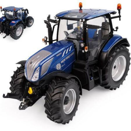 Universal Hobbies TRATTORE NEW HOLLAND T5.140 BLUE POWER LOW ROOF HIGH VISIBILITY 1:32