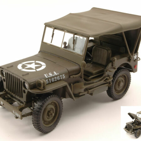 Welly JEEP WILLYS U.S. ARMY CLOSED MATT OLIVE 1:18