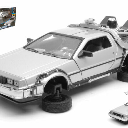 Welly DE LOREAN "BACK TO THE FUTURE II" TIME MACHINE FLYING VERSION 1:24