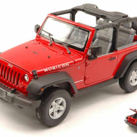 Welly JEEP WRANGLER RUBICON 2007 OPEN RED 1:24