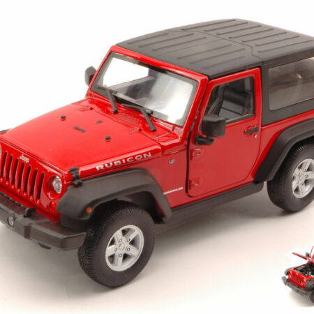 Welly JEEP WRANGLER RUBICON 2007 SOFT TOP RED 1:24