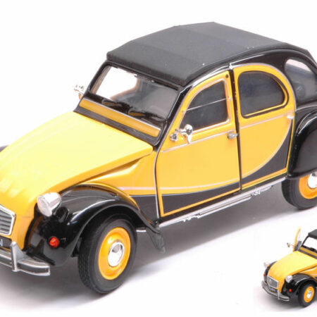 Welly CITROEN 2 CV 6 CHARLESTON 1982 YELLOW/BLACK 1:24-27