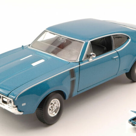 Welly OLDSMOBILE 442 1968 BLUE METALLIC 1:24