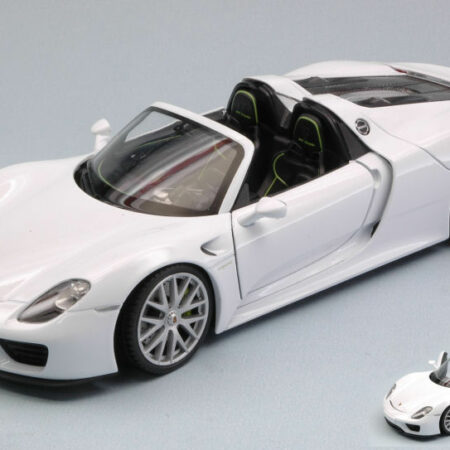 Welly PORSCHE 918 SPYDER OPEN 2013 WHITE 1:24