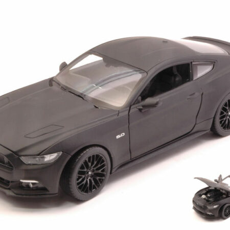 Welly FORD MUSTANG GT 2015 MATT BLACK 1:24