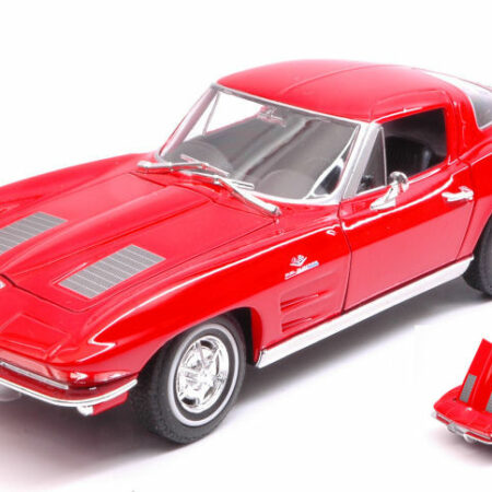 Welly CHEVROLET CORVETTE 1963 RED 1:24-27