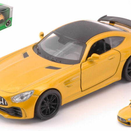 Welly MERCEDES AMG GT-R METALLIC YELLOW SCALA 1:34-39 cm 11