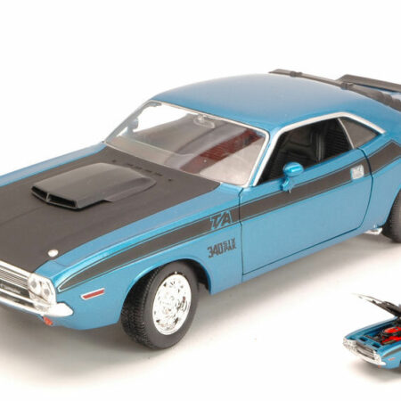 Welly DODGE CHALLENGER T/A 1970 BLUE/BLACK 1:24