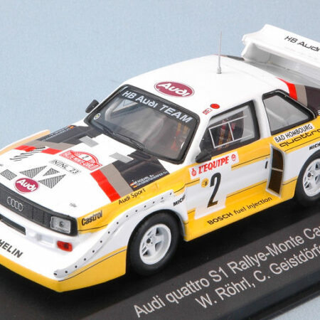 CMR Classic Model Replicars AUDI QUATTRO S1 N.2 4th MONTE CARLO 1986 W.ROHRL-C.GEISTDORFER 1:43