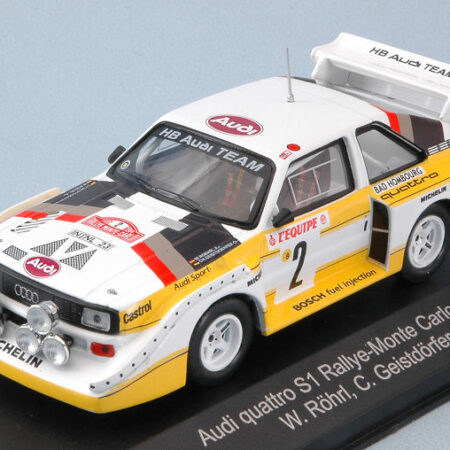 CMR Classic Model Replicars AUDI QUATTRO S1 N.2 4th MONTE CARLO 1986 W.ROHRL-C.GEISTDORFER N.V.1:43