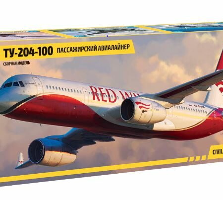 Zvezda TUPOLEV TU 204-100 KIT 1:144