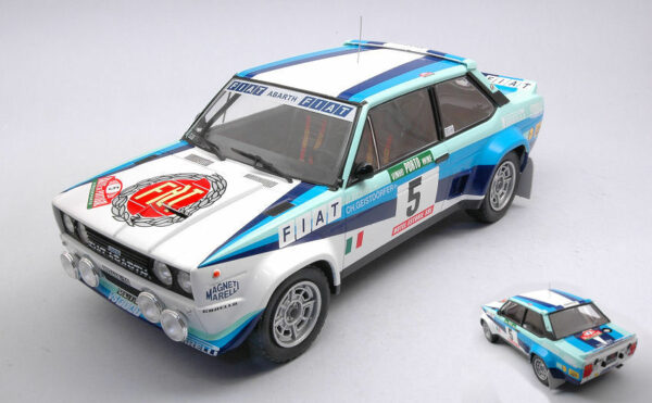 Ixo Model FIAT 131 ABARTH N.5 RALLY PORTUGAL 1980 ROHRL-GEISTDORFER 1:18