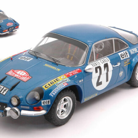 Ixo Model ALPINE RENAULT A110 N.21 RALLY MONTE CARLO 1973 NICOLAS-VIAL 1:24