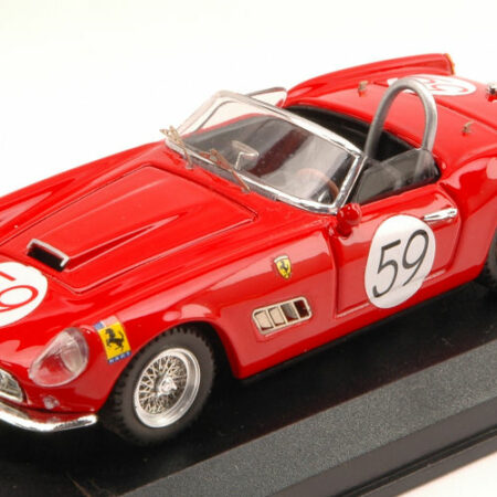 Art Model FERRARI 250 CALIFORNIA N.59 27th NASSAU TROPHY 1961 A.WYLIE 1:43