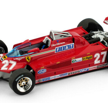 Brumm FERRARI 126 CK GILLES VILLENEUVE 1981 N.27 ITALY GP 1:43