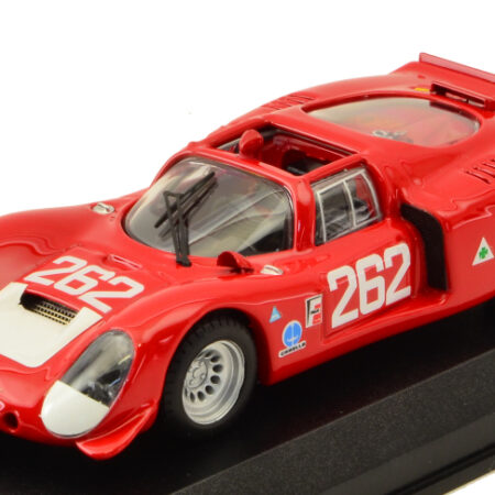 Best Model ALFA ROMEO 33.2 N.262 21th TARGA FLORIO 1969 VACCARELLA-DE ADAMICH 1:43