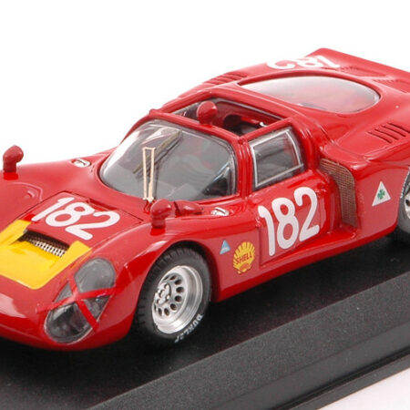 Best Model ALFA ROMEO 33.2 N.182 6th T.FLORIO 1968 G.BAGHETTI-G.BISCALDI 1:43