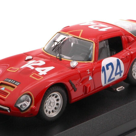 Best Model ALFA ROMEO TZ2 N.124 DNF TARGA FLORIO 1966 SHANGRI-LA-FEDERICO 1:43