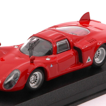 Best Model ALFA ROMEO 33.2 CODA LUNGA 1968 RED 1:43