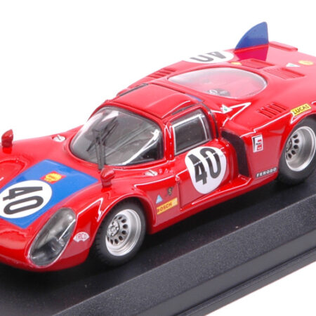 Best Model ALFA ROMEO 33.2 N.40 6th LM 1968 M.CASONI-G.BISCALDI 1:43