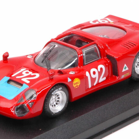 Best Model ALFA ROMEO 33.2 SP N.192 2nd TARGA FLORIO 1968 CASONI-BIANCHI 1:43