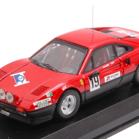 Best Model FERRARI 308 GTB N.19 RALLY ST.CERGUE 1982 C.JAQUILLARD 1:43