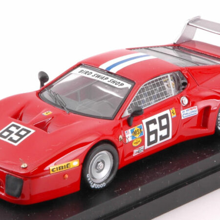 Best Model FERRARI 512 BB LM N.69 36th 24 H DAYTONA 1980 HENN-DIEUDONNE  1:43