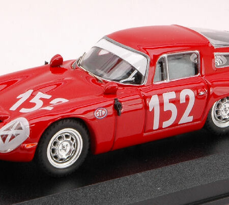 Best Model ALFA ROMEO TZ 1 N.152 27th TARGA FLORIO 1970 GIUGNO-SUTERA 1:43