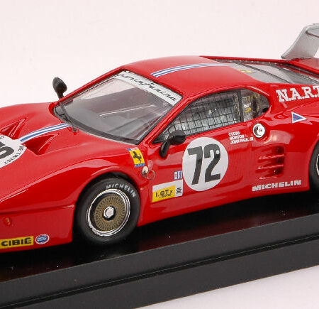 Best Model FERRARI 512 BB N.72 9th LM 1982 A.CUDINI-J.MORTON-J.PAUL JR.1:43