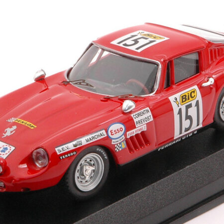 Best Model FERRARI 275 GTB N.151 DISQUAL.TOUR DE FRANCE 1970 CORENTIN-PREVOST 1:43