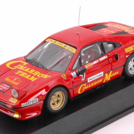 Best Model FERRARI 308 GTB N.9 ACCIDENT CATALUNYA 1985 C.CABA-J.MARTIN 1:43