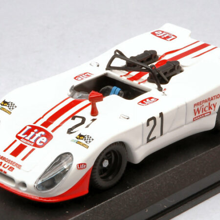 Best Model PORSCHE 908 FLUNDER N.21 10th 1000 KM MONZA 1971 BRAMBILLA-MATI-WIKI1:43