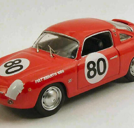 Best Model FIAT ABARTH 750 ZAGATO N.80 WINNER SEBRING 1961GLERTZ-LIESS 1:43