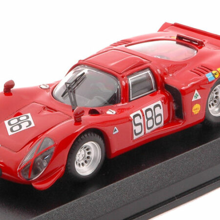 Best Model ALFA ROMEO 33.2 N.86 15th NURBURGRING 1969 VACCARELLA-DE ADAMICH 1:43