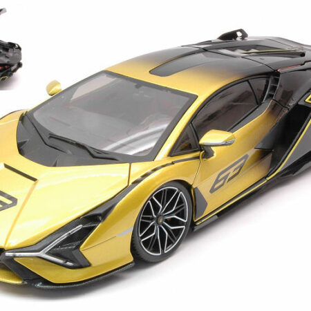 Burago LAMBORGHINI SIAN FKP 37 N.63 YELLOW FADE COLOUR 2020 1:18