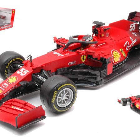 Burago FERRARI F1 SF21 N.55 2021 CARLOS SAINZ 1:18