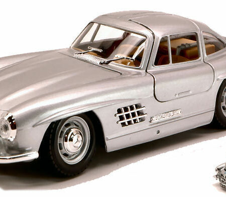 Burago MERCEDES 300 SL 1954 SILVER 1:24