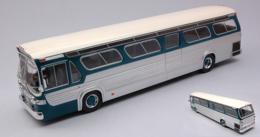 Ixo Model GMC NEW LOOK FISHBOWL 1969 GREEN/BEIGE 1:43