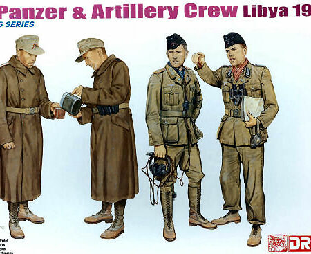 Dragon DAK PANZER & ARTILLERY CREW (LYBIA 1941) KIT 1:35