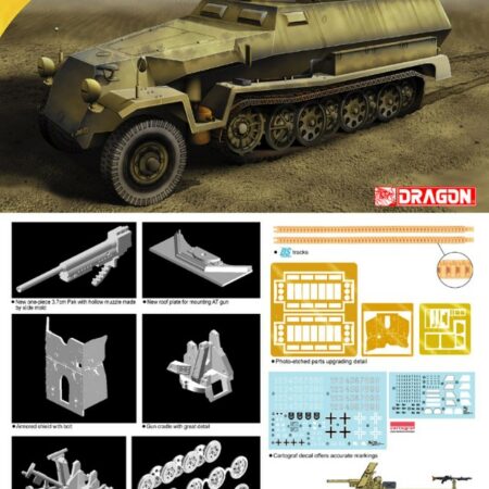 Dragon SD KFZ 251/10 AUSF.C W/PAK 36 KIT 1:72