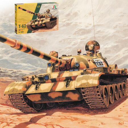 Italeri T 62 RUSSIAN MAIN BATTLE TANK KIT 1:72