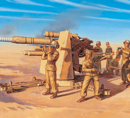 Italeri 8,8 cm FLAK 37 GUN W/CREW KIT 1:72