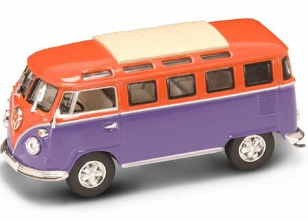 Lucky Die Cast VW MICROBUS 1962 ORANGE/VIOLET 1:43