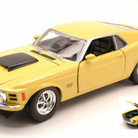 MotorMax FORD MUSTANG BOSS 429 1970 YELLOW 1:24