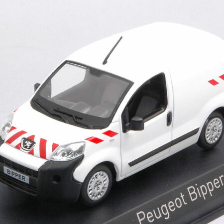 Norev PEUGEOT BIPPER 2009 WHITE W/RED STRIPPING 1:43