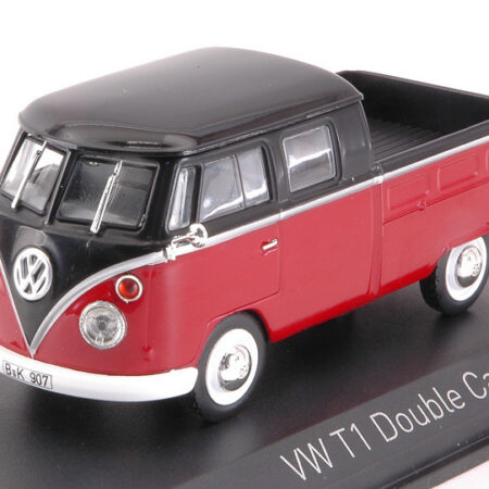 Norev VW T1 DOUBLE CABIN 1961 RED & BLACK 1:43