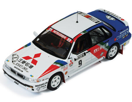 Ixo Model MITSUBISHI GALANT  N.9 WINNER 1000 LAKES 1989 BILLSTAM-ERICSSON 1:43